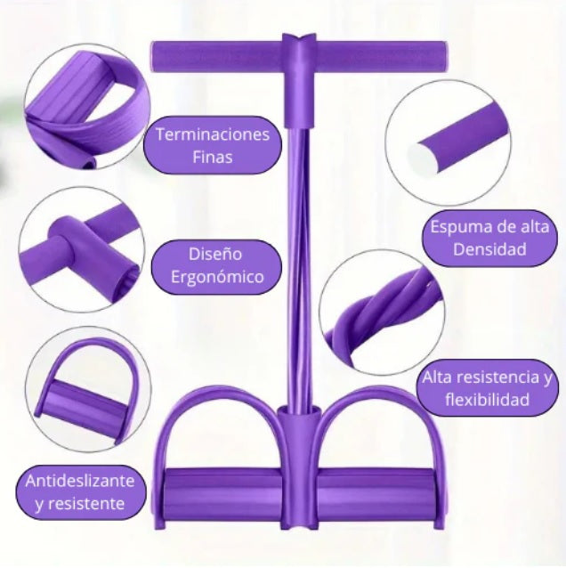 Banda Fitness Elástica con Pedal BandFit 2025 + EBOOK DE REGALO 📒🎁