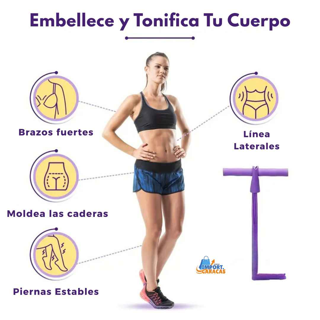 Banda Fitness Elástica con Pedal BandFit 2025 + EBOOK DE REGALO 📒🎁