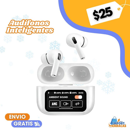 AUDÍFONOS INTELIGENTES CON PANTALLA PRO